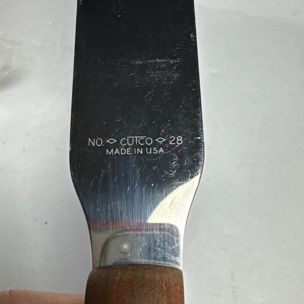 Cutco No 28 Spatula Spreader  12in Brown Good Stainless Steel USA Made